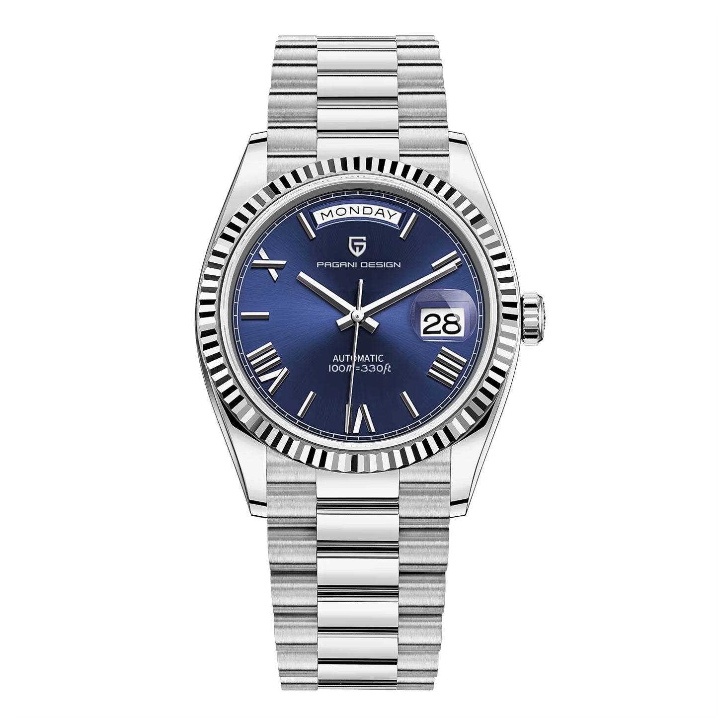 2025 New Men'S Watches Mechanical Top Brand Luxury Automatic Watch for Men AR Sapphire Glass Calendar Wrist Watch