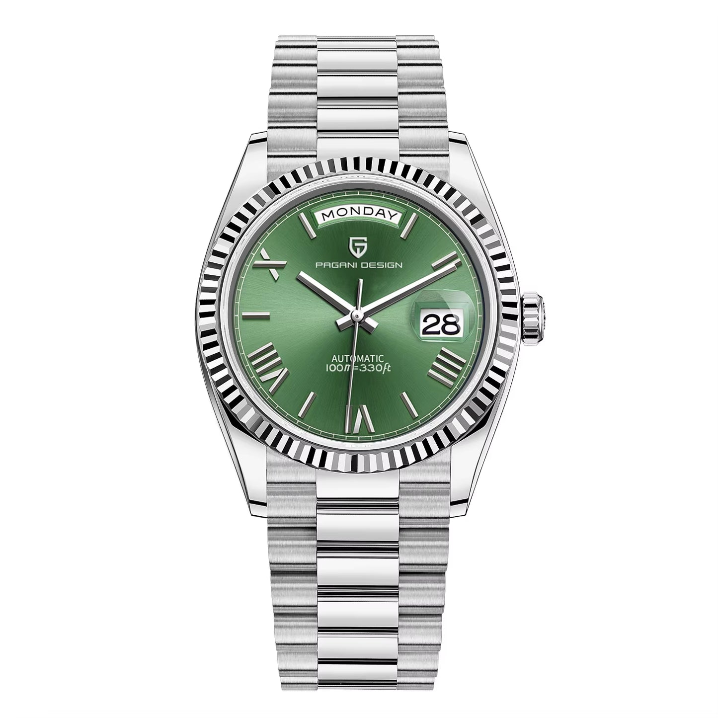 2025 New Men'S Watches Mechanical Top Brand Luxury Automatic Watch for Men AR Sapphire Glass Calendar Wrist Watch