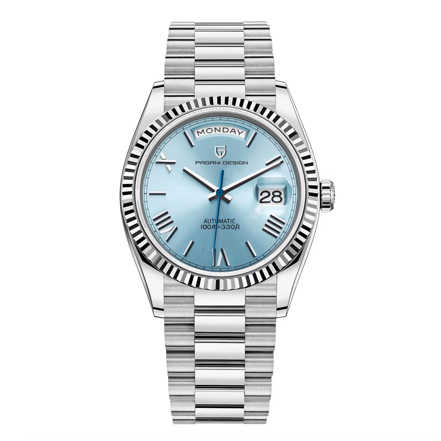 2025 New Men'S Watches Mechanical Top Brand Luxury Automatic Watch for Men AR Sapphire Glass Calendar Wrist Watch