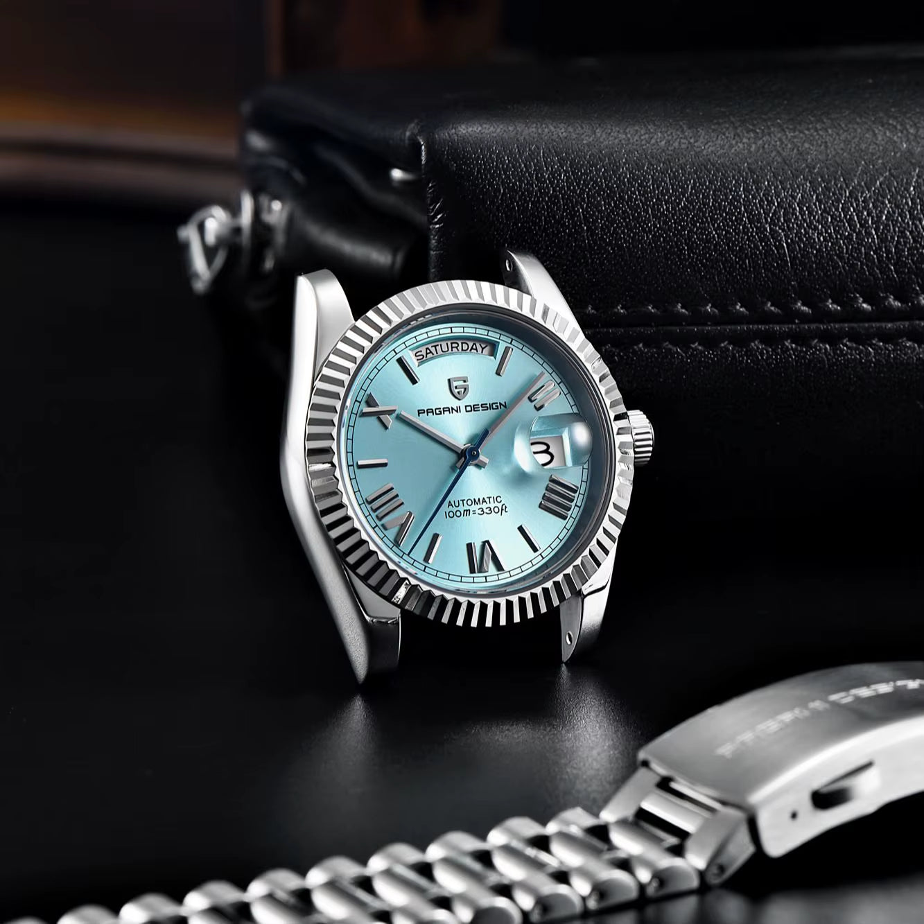 2025 New Men'S Watches Mechanical Top Brand Luxury Automatic Watch for Men AR Sapphire Glass Calendar Wrist Watch