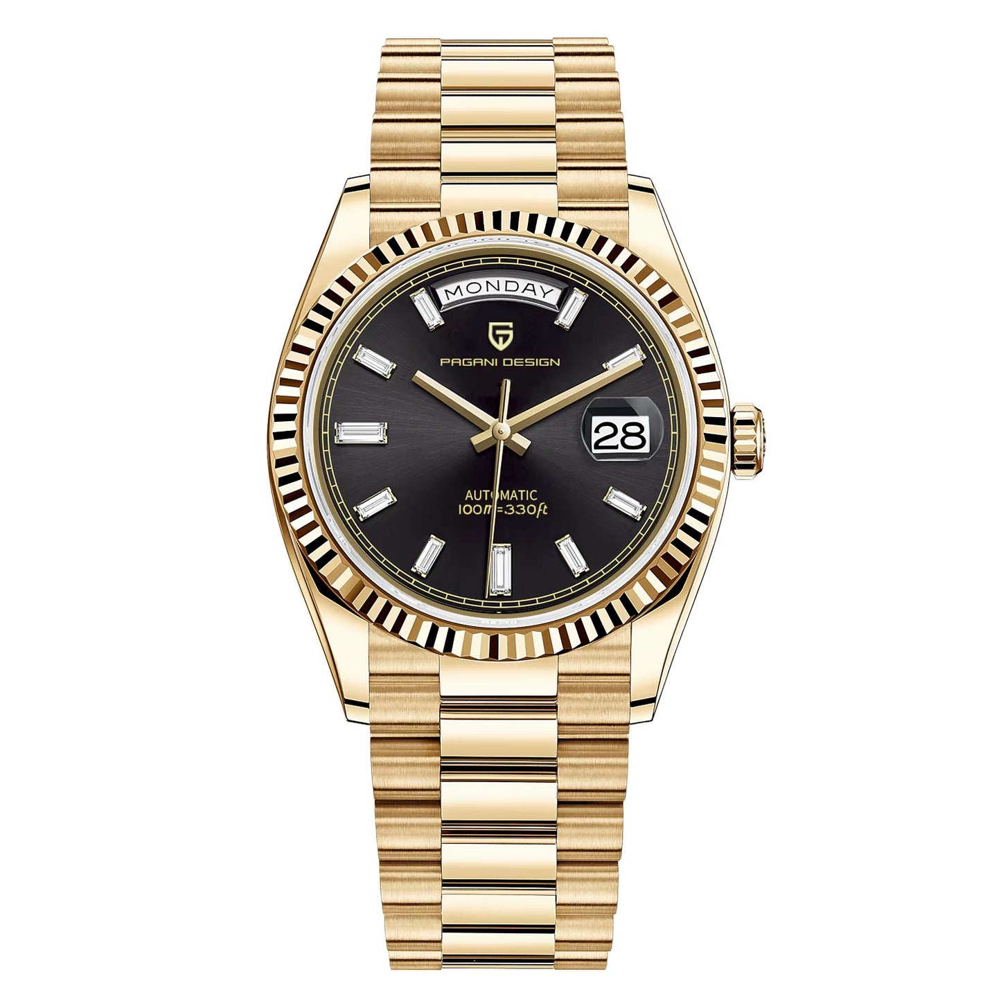 2025 New Men'S Watches Mechanical Top Brand Luxury Automatic Watch for Men AR Sapphire Glass Calendar Wrist Watch